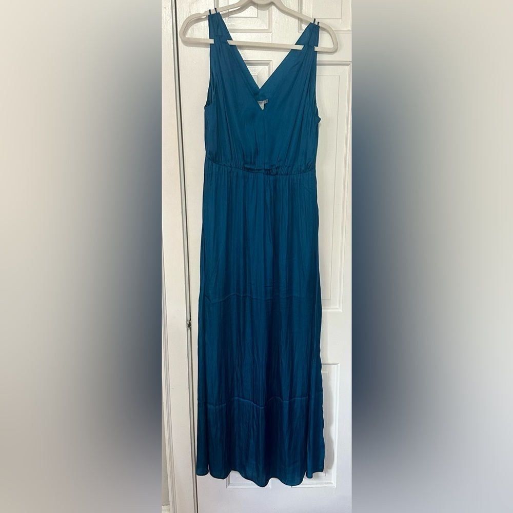 H&M Satin dress - maxi length size 10